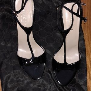 Barely worn t strap Gucci heels.